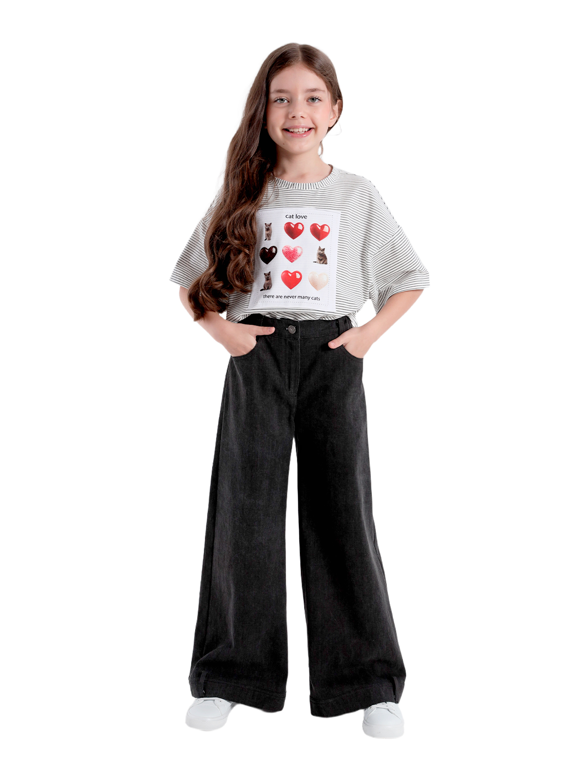 Брюки для девочки О57280 | Детская одежда оптом от производителя купить в Москве и по России ★★★  Оптовый магазин детской одежды «Карамелли»