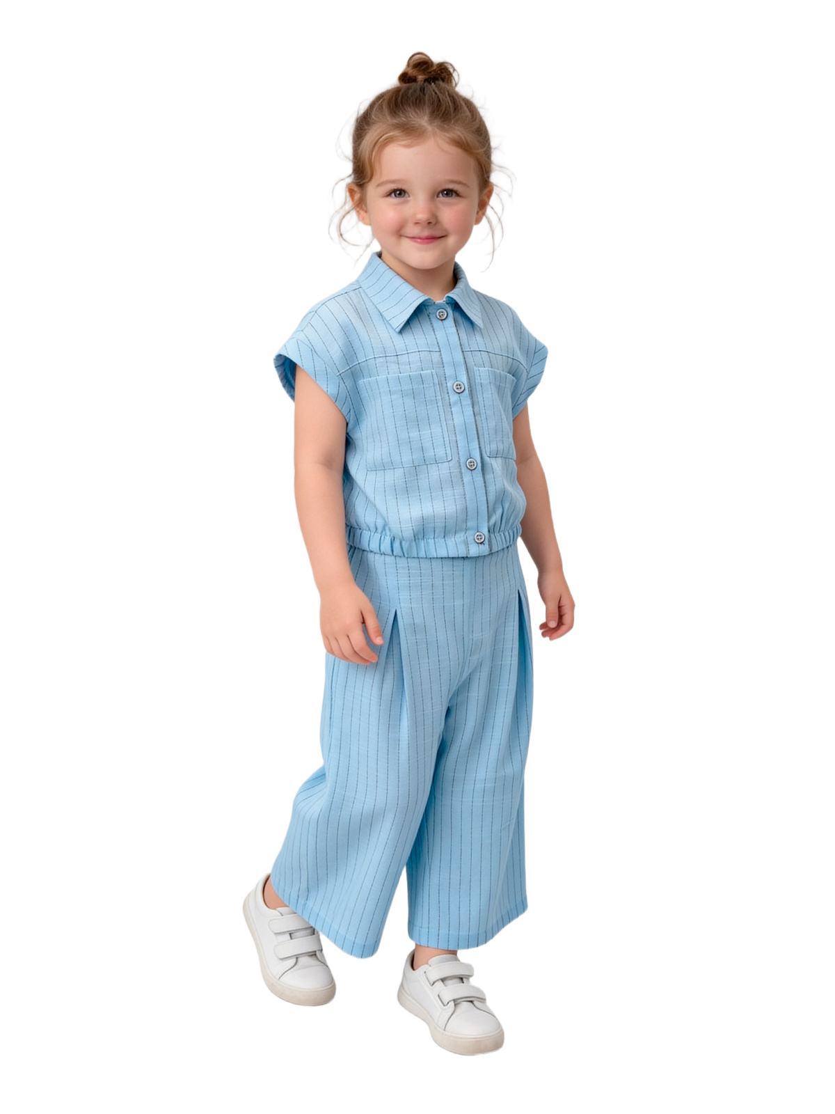 Комп.:блузка,брюки для девочки О57247 | Детская одежда оптом от производителя купить в Москве и по России ★★★  Оптовый магазин детской одежды «Карамелли»