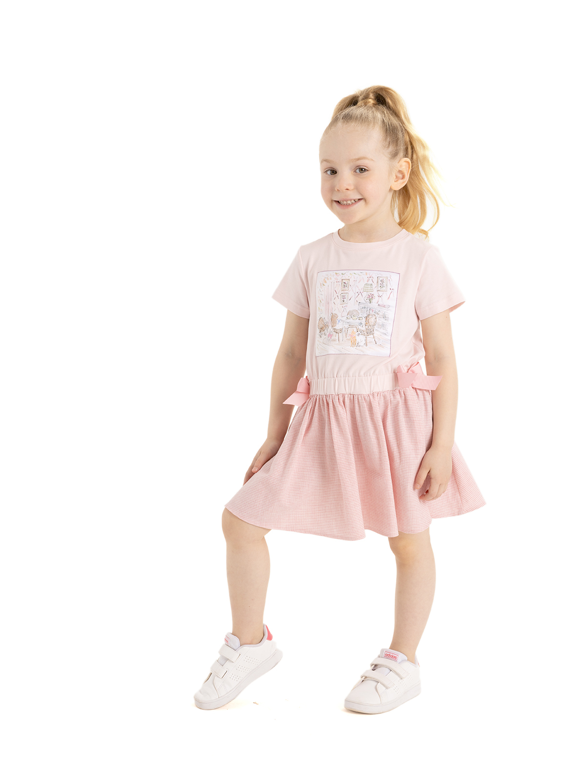 Платья для девочки О66178 | Детская одежда оптом от производителя купить в Москве и по России ★★★  Оптовый магазин детской одежды «Карамелли»