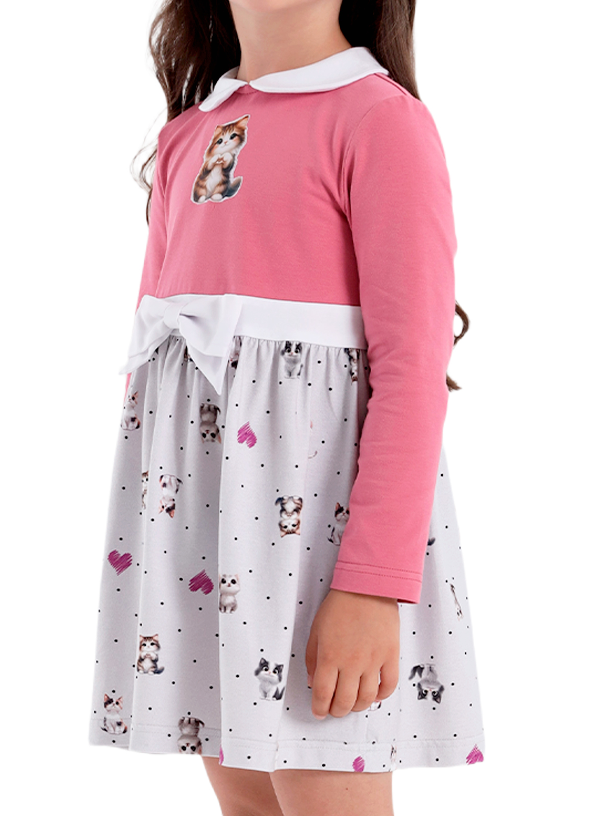 Платье для девочки О56783 | Детская одежда оптом от производителя купить в Москве и по России ★★★  Оптовый магазин детской одежды «Карамелли»