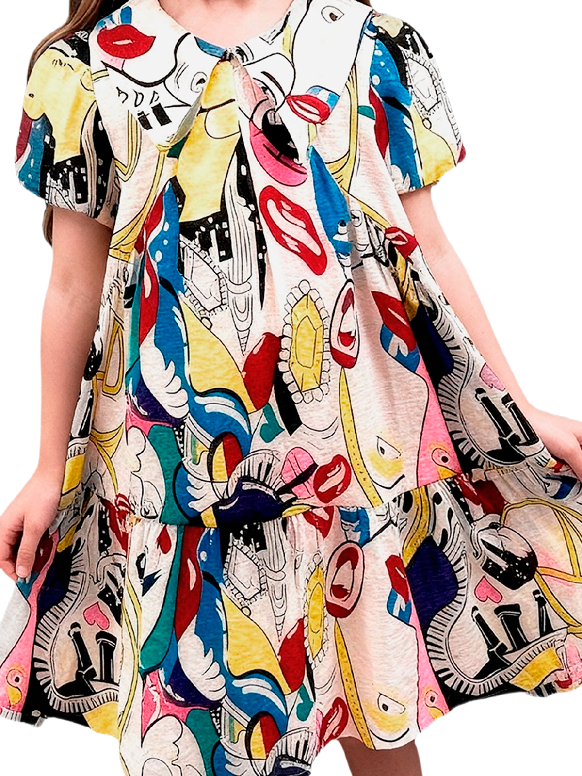 Платье для девочки О57230 | Детская одежда оптом от производителя купить в Москве и по России ★★★  Оптовый магазин детской одежды «Карамелли»