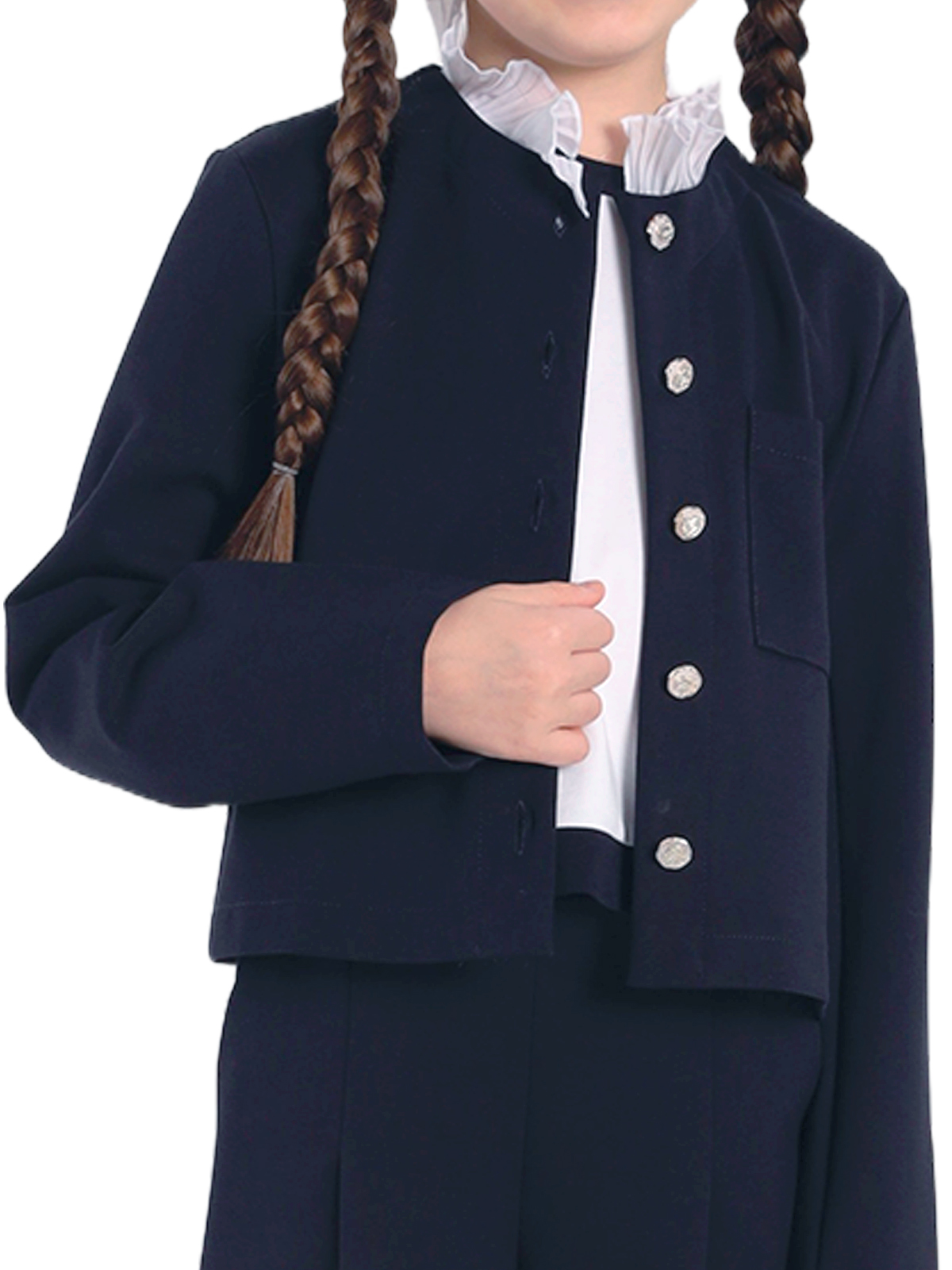 Школьный жакет для девочки О77027 | Детская одежда оптом от производителя купить в Москве и по России ★★★  Оптовый магазин детской одежды «Карамелли»