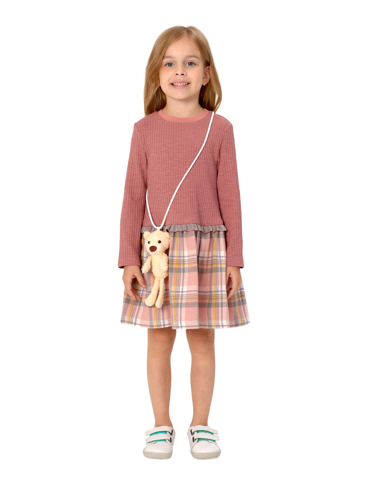 Платье для девочки О67132 | Детская одежда оптом от производителя купить в Москве и по России ★★★  Оптовый магазин детской одежды «Карамелли»