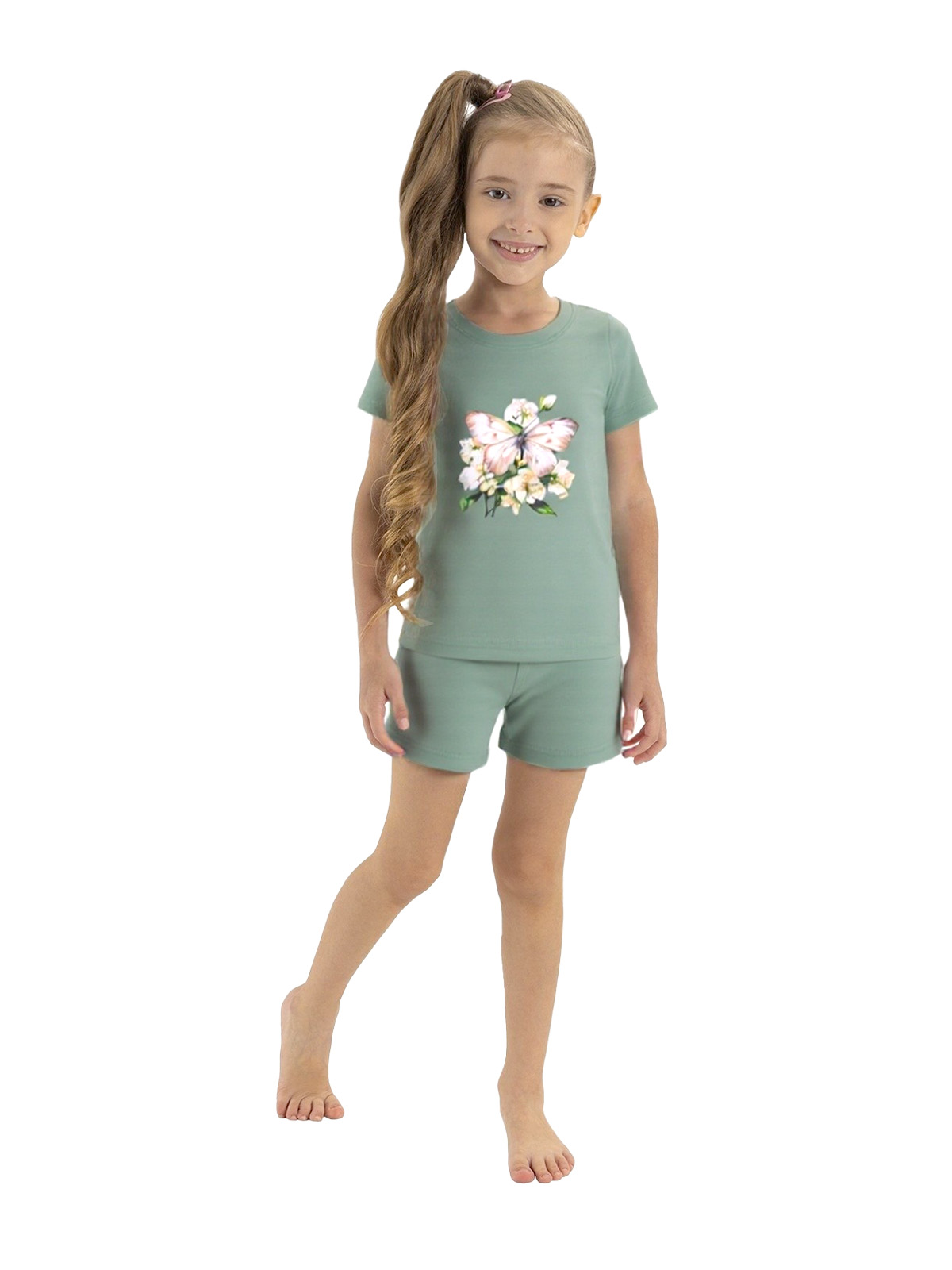 Пижама для девочки 06092 | Детская одежда оптом от производителя купить в Москве и по России ★★★  Оптовый магазин детской одежды «Карамелли»