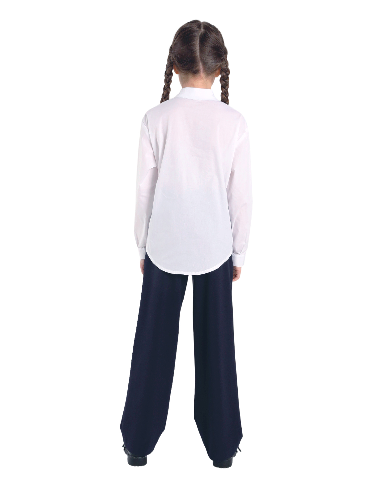 Школьная блузка для девочки О76983 | Детская одежда оптом от производителя купить в Москве и по России ★★★  Оптовый магазин детской одежды «Карамелли»