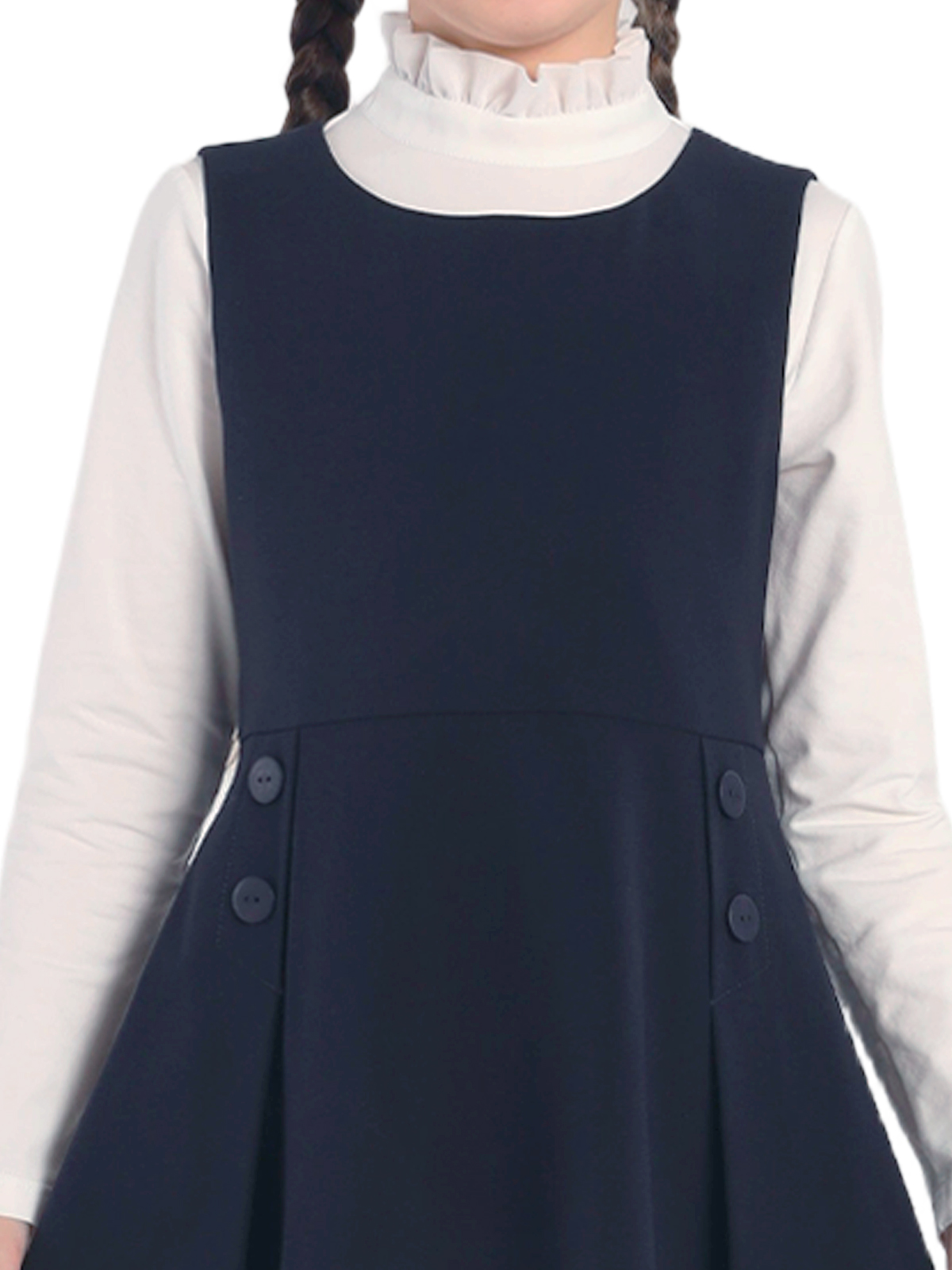 Школьный сарафан для девочки О76071 | Детская одежда оптом от производителя купить в Москве и по России ★★★  Оптовый магазин детской одежды «Карамелли»