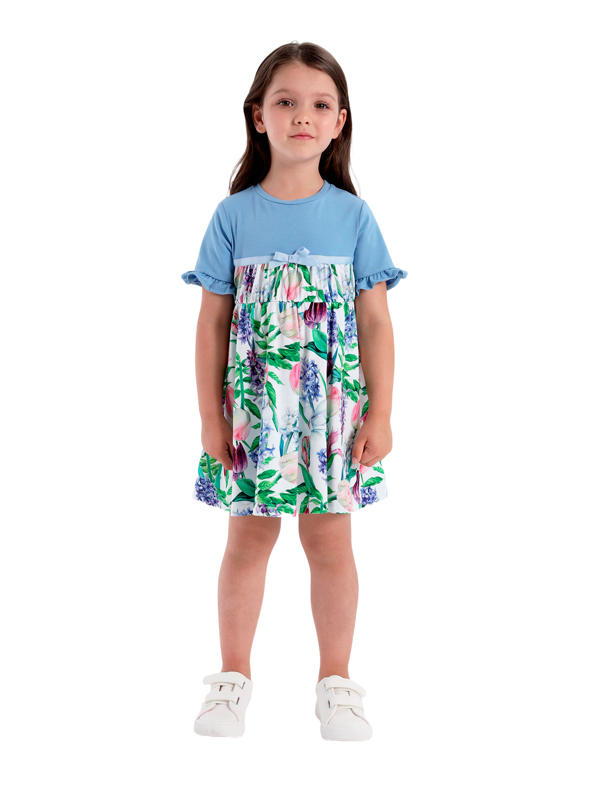 Платье для девочки О57226 | Детская одежда оптом от производителя купить в Москве и по России ★★★  Оптовый магазин детской одежды «Карамелли»