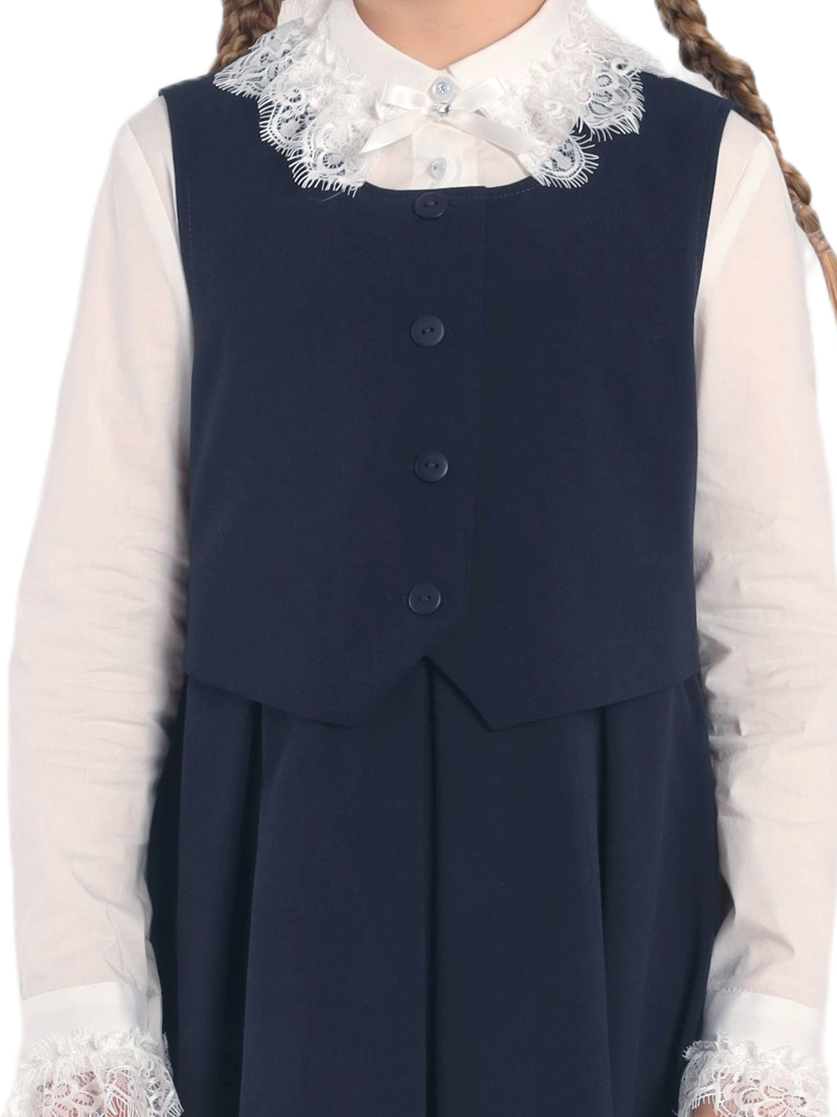 Школьный сарафан для девочки О77040 | Детская одежда оптом от производителя купить в Москве и по России ★★★  Оптовый магазин детской одежды «Карамелли»