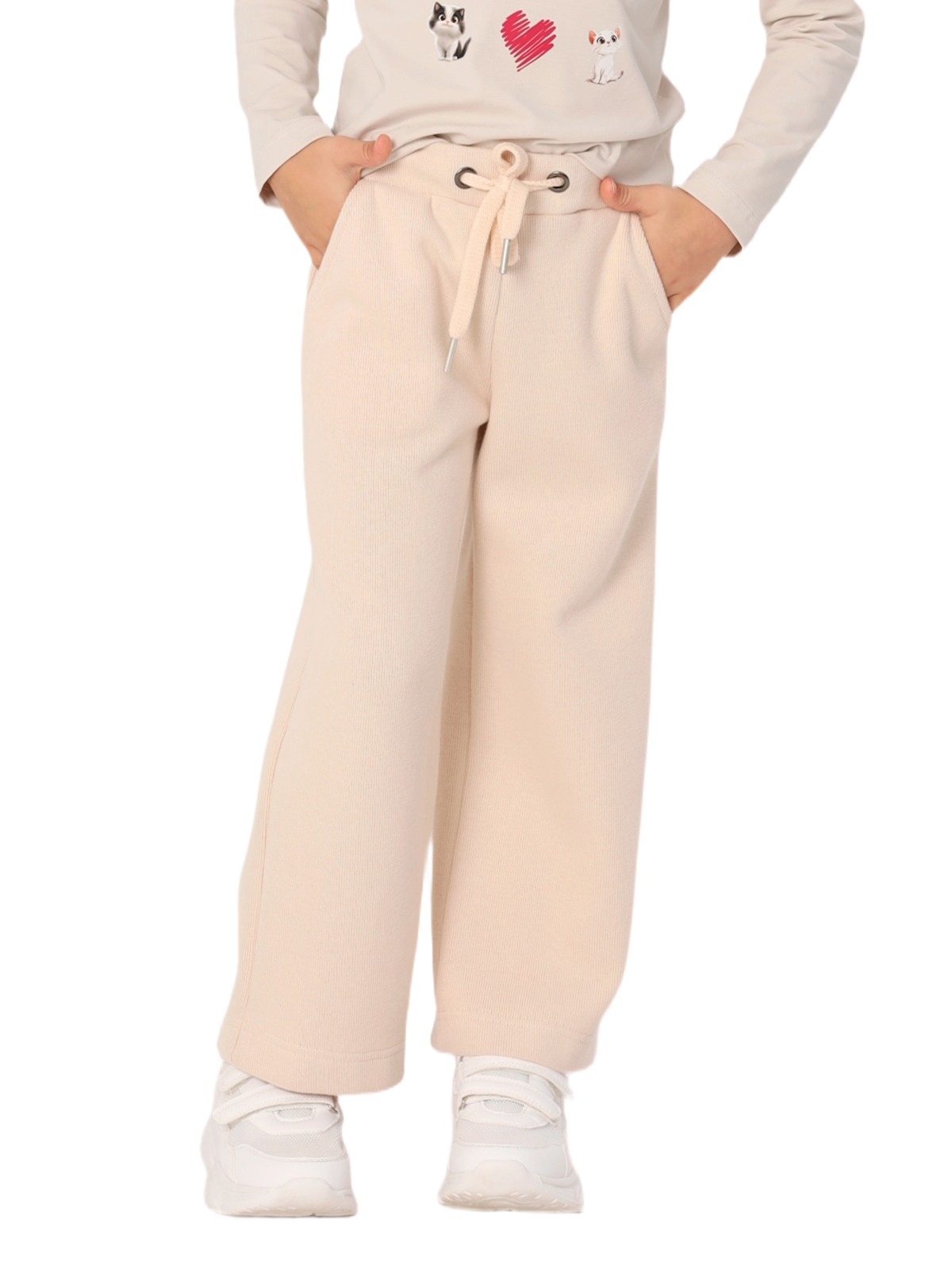 Брюки для девочки О57305 | Детская одежда оптом от производителя купить в Москве и по России ★★★  Оптовый магазин детской одежды «Карамелли»