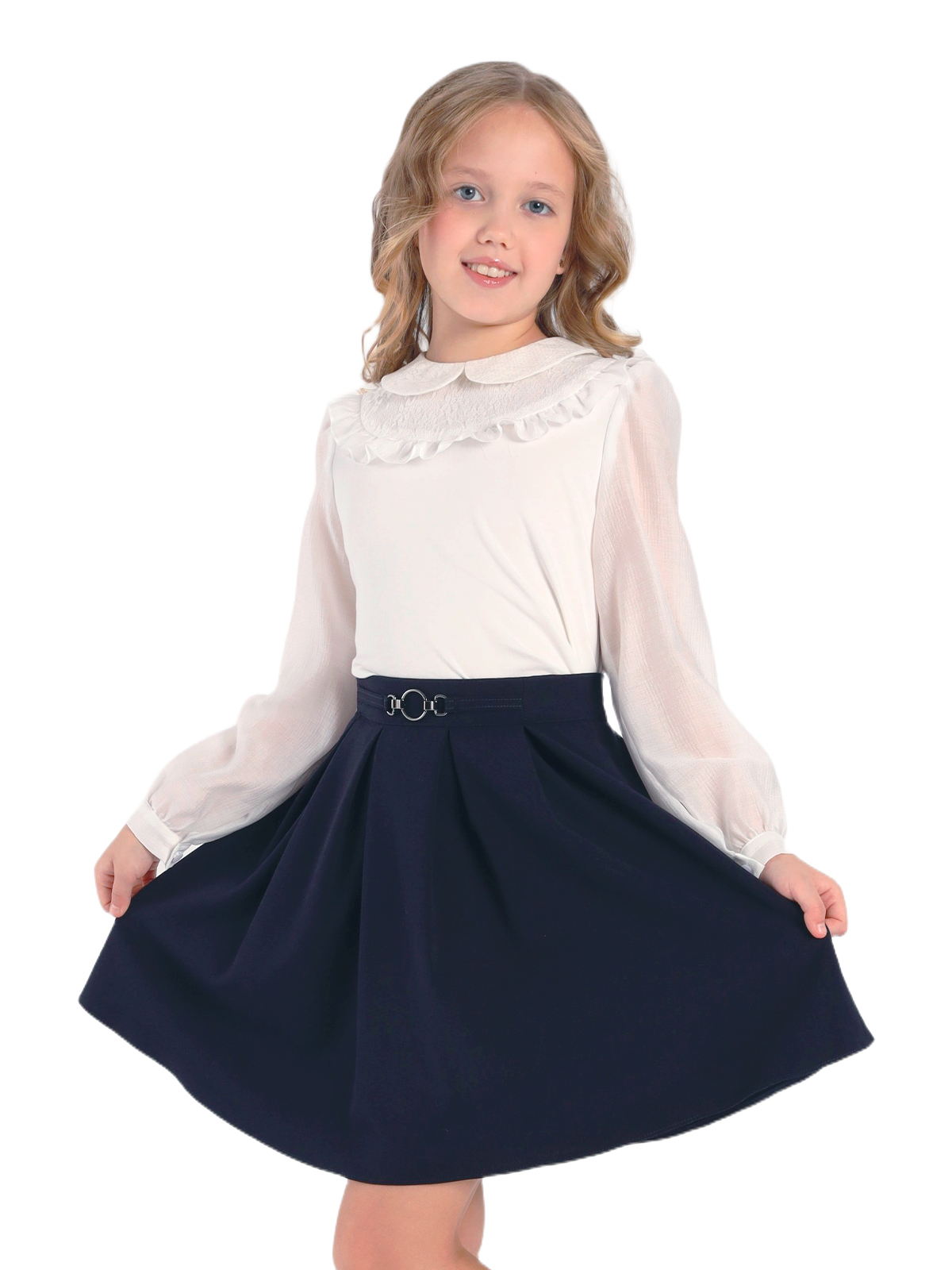 Школьная юбка для девочки О77037 | Детская одежда оптом от производителя купить в Москве и по России ★★★  Оптовый магазин детской одежды «Карамелли»