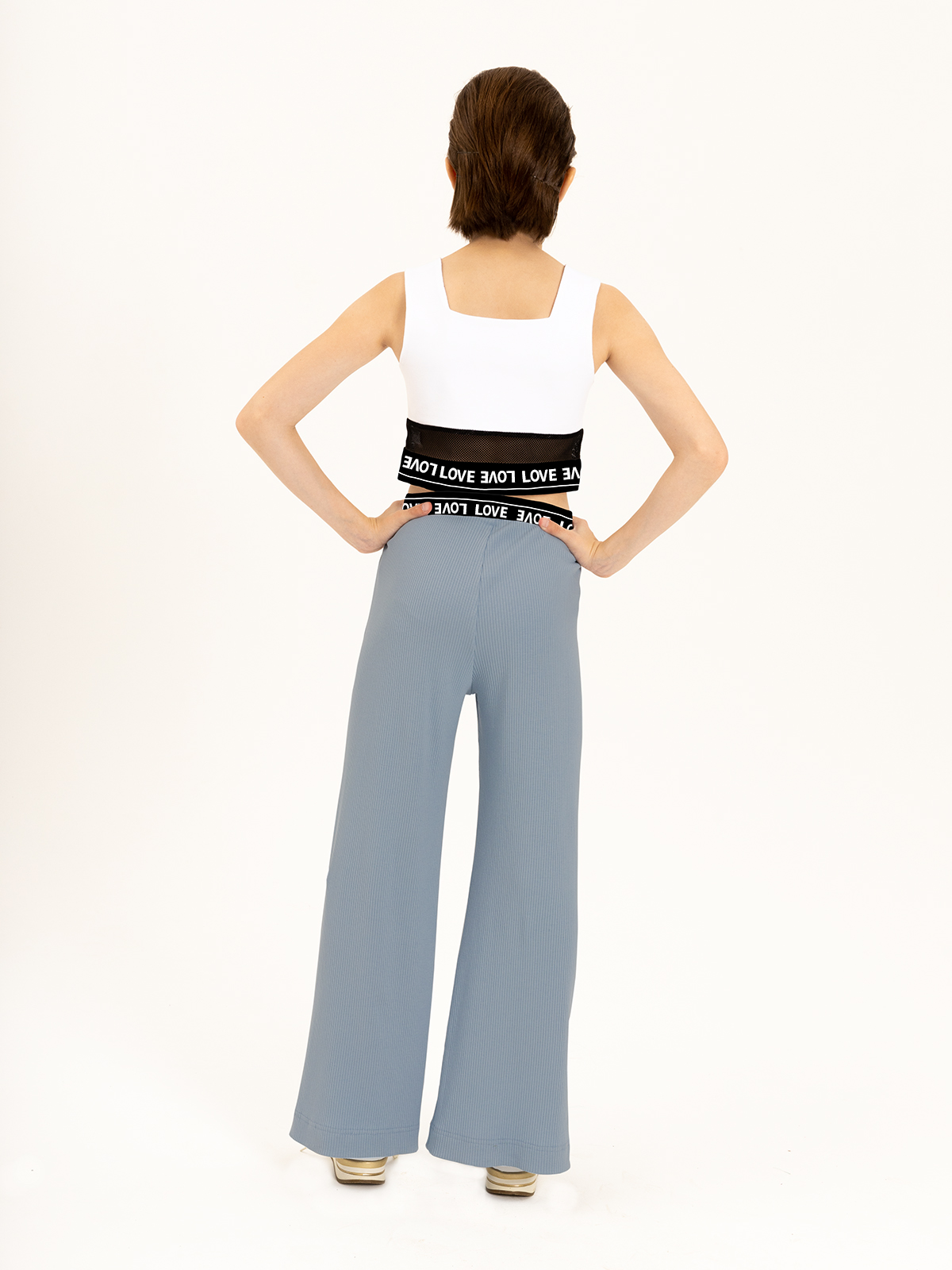 Брюки для девочки О55971 | Детская одежда оптом от производителя купить в Москве и по России ★★★  Оптовый магазин детской одежды «Карамелли»