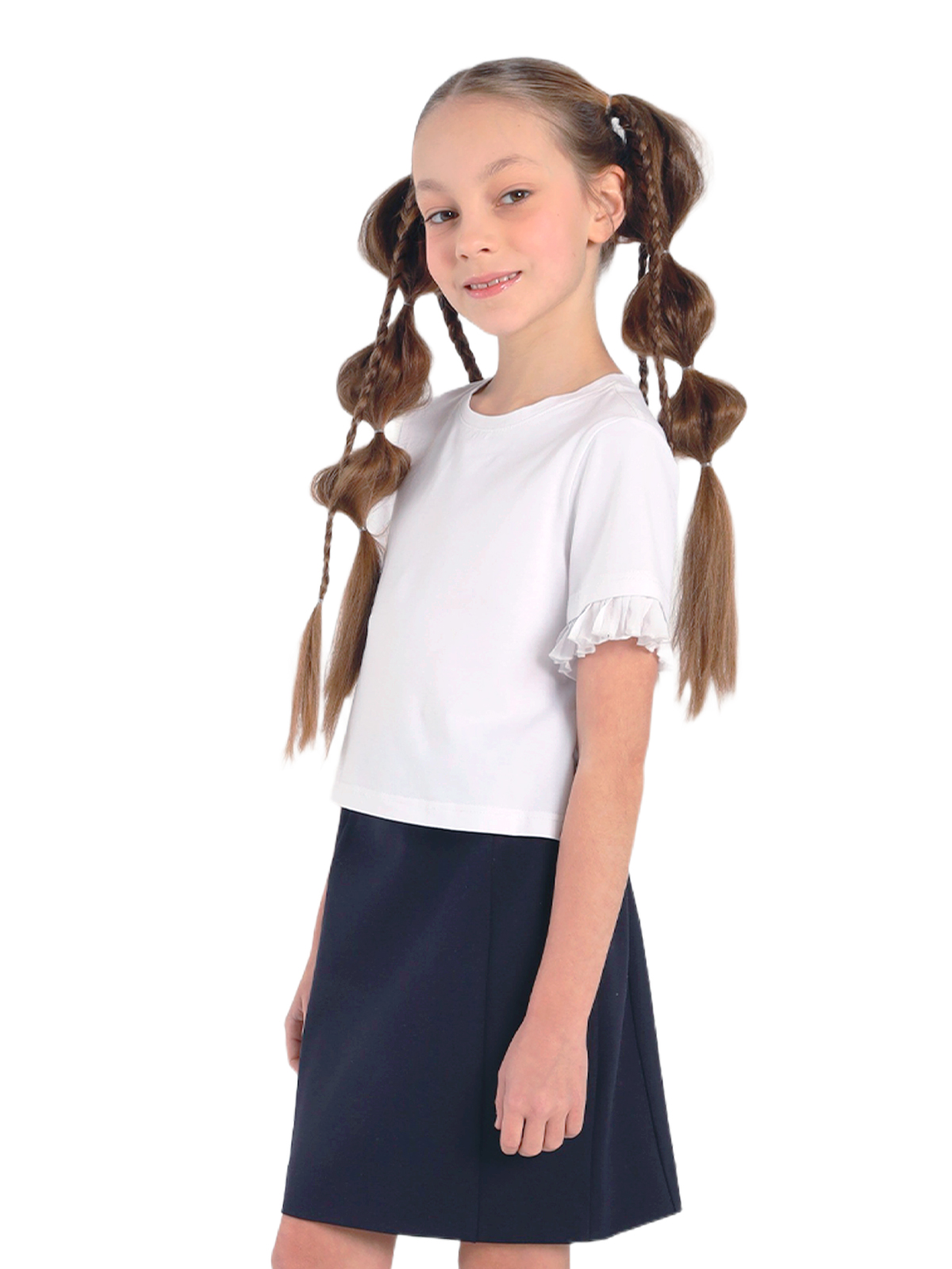 Школьный джемпер для девочки О76462 | Детская одежда оптом от производителя купить в Москве и по России ★★★  Оптовый магазин детской одежды «Карамелли»