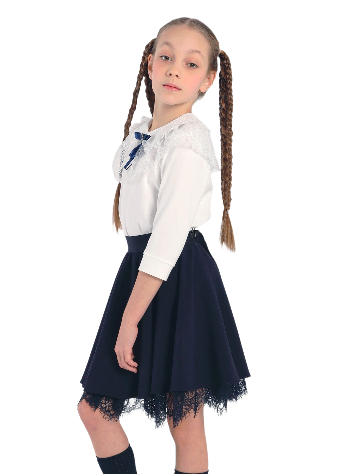 Школьная юбка для девочки О74886 | Детская одежда оптом от производителя купить в Москве и по России ★★★  Оптовый магазин детской одежды «Карамелли»
