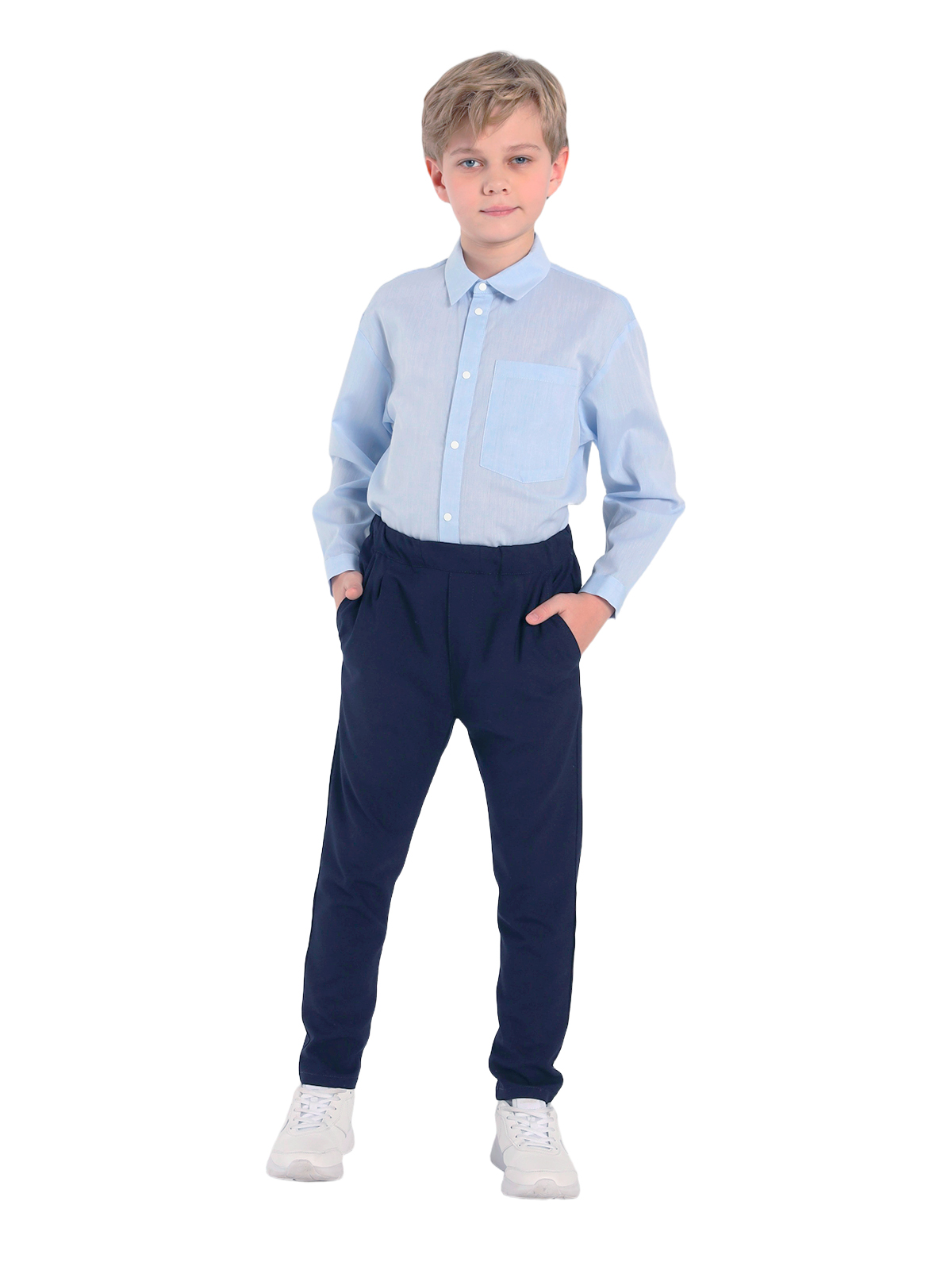 Школьные брюки для мальчика О14494 | Детская одежда оптом от производителя купить в Москве и по России ★★★  Оптовый магазин детской одежды «Карамелли»