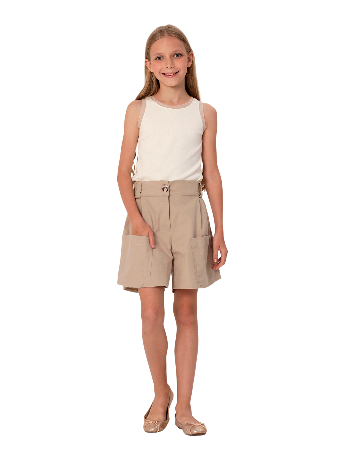 Шорты для девочки О57289 | Детская одежда оптом от производителя купить в Москве и по России ★★★  Оптовый магазин детской одежды «Карамелли»