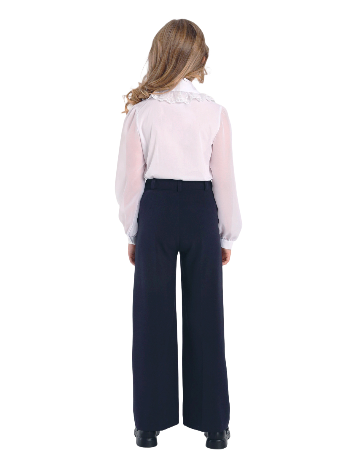 Школьная блузка для девочки О77018 | Детская одежда оптом от производителя купить в Москве и по России ★★★  Оптовый магазин детской одежды «Карамелли»