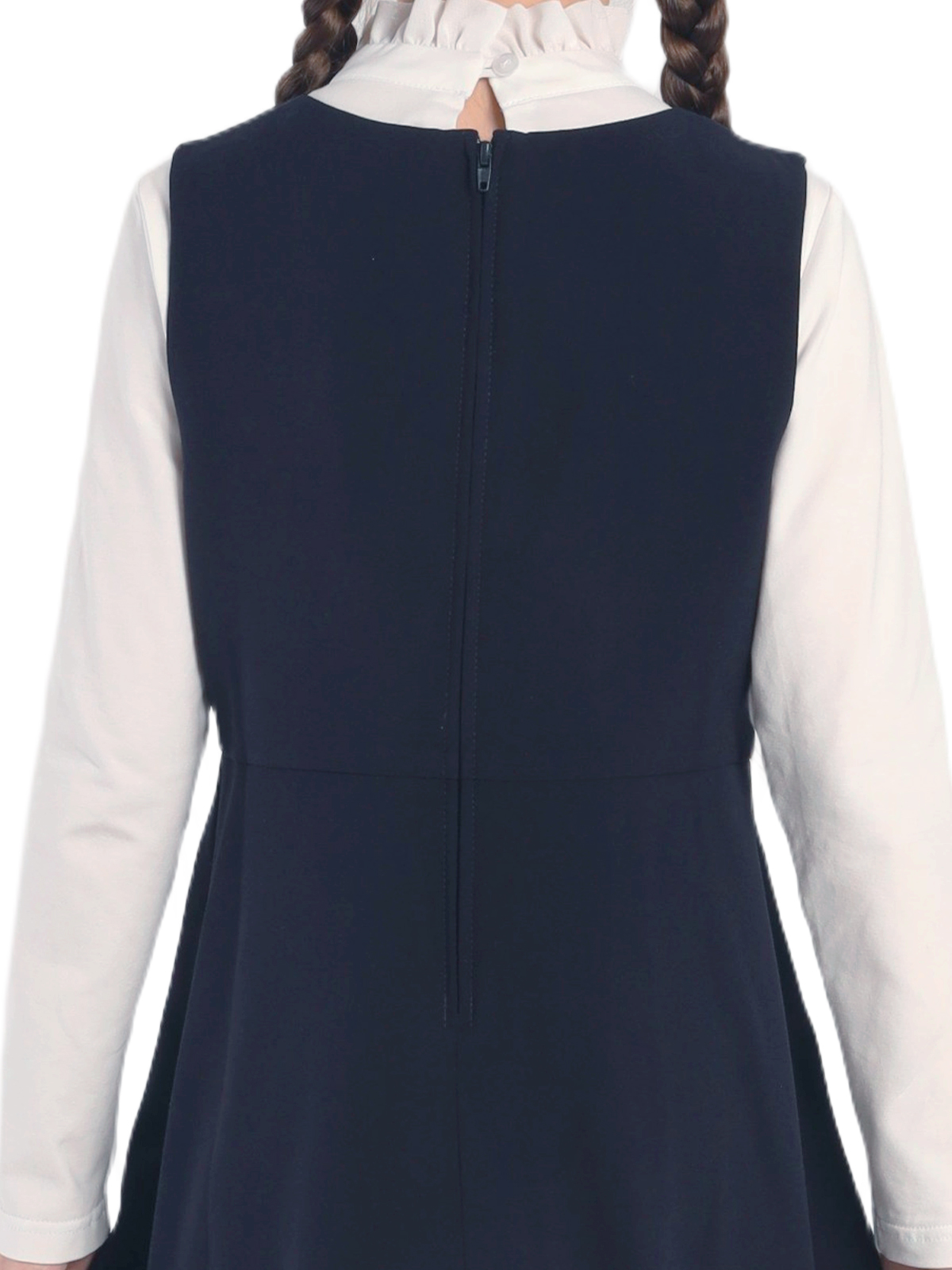 Школьный сарафан для девочки О76071 | Детская одежда оптом от производителя купить в Москве и по России ★★★  Оптовый магазин детской одежды «Карамелли»