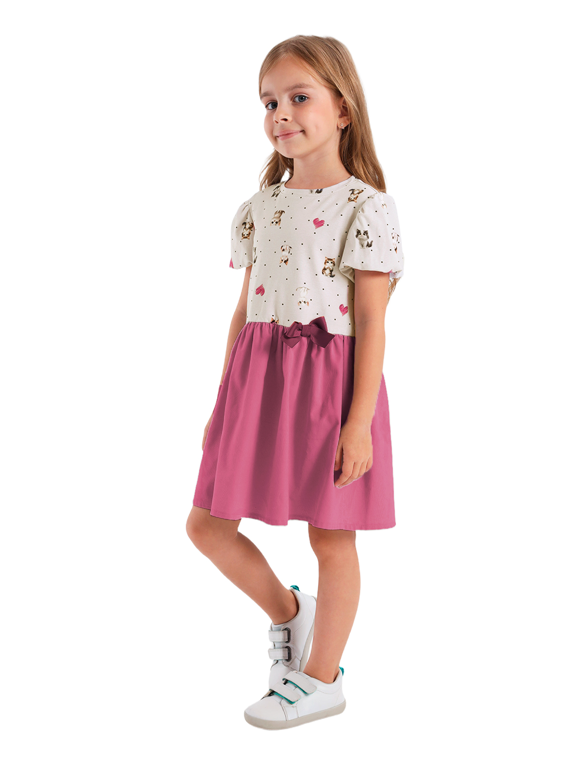 Платье для девочки О57306 | Детская одежда оптом от производителя купить в Москве и по России ★★★  Оптовый магазин детской одежды «Карамелли»