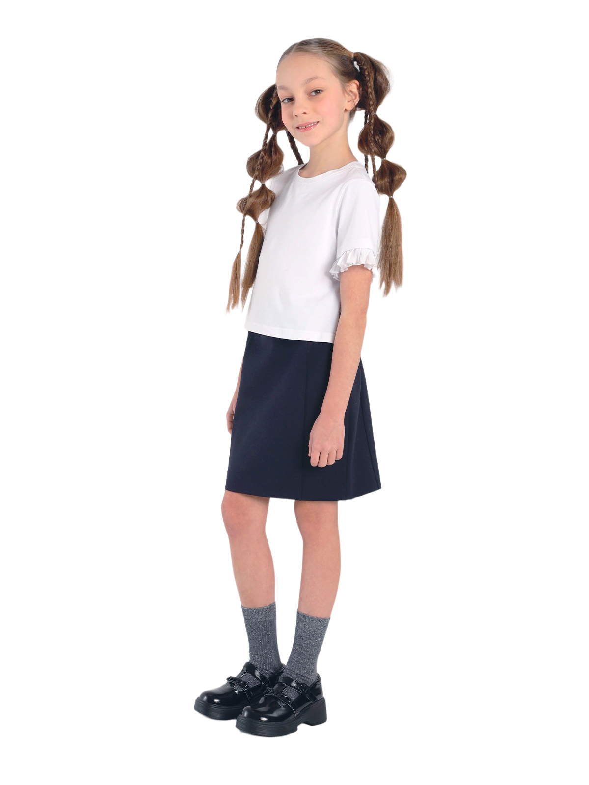 Школьный джемпер для девочки О76462 | Детская одежда оптом от производителя купить в Москве и по России ★★★  Оптовый магазин детской одежды «Карамелли»