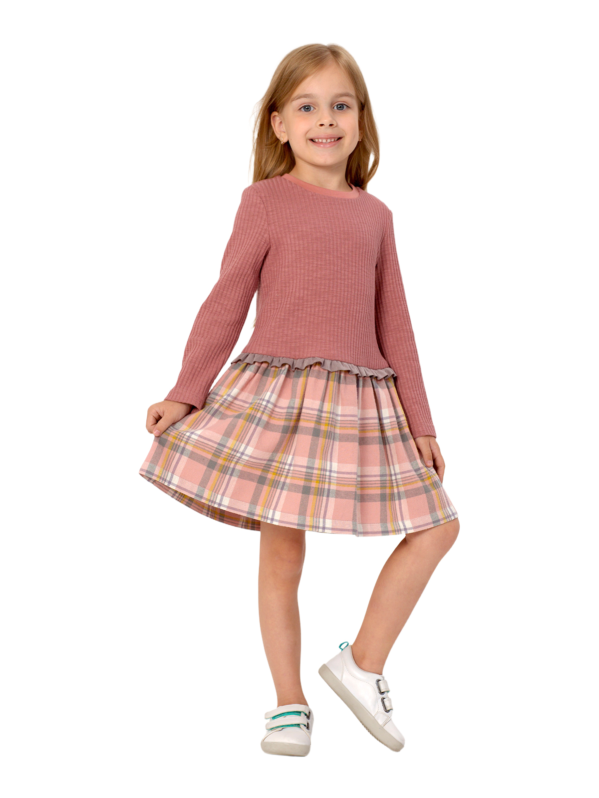 Платье для девочки О67132 | Детская одежда оптом от производителя купить в Москве и по России ★★★  Оптовый магазин детской одежды «Карамелли»