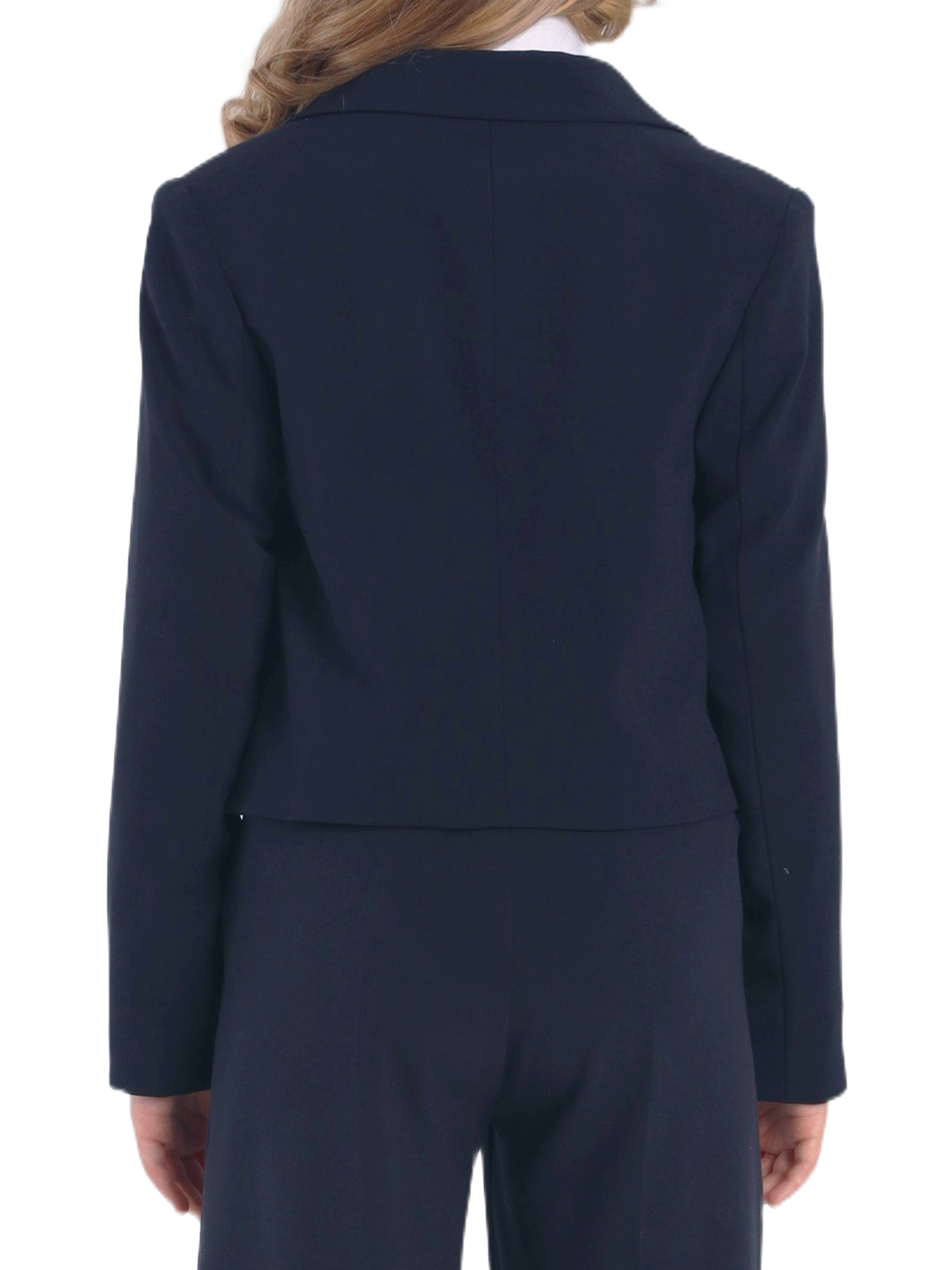 Предзаказ |  О77196 Жакет дев. 134-68 синий  | Детская одежда оптом от производителя купить в Москве и по России ★★★  Оптовый магазин детской одежды «Карамелли»