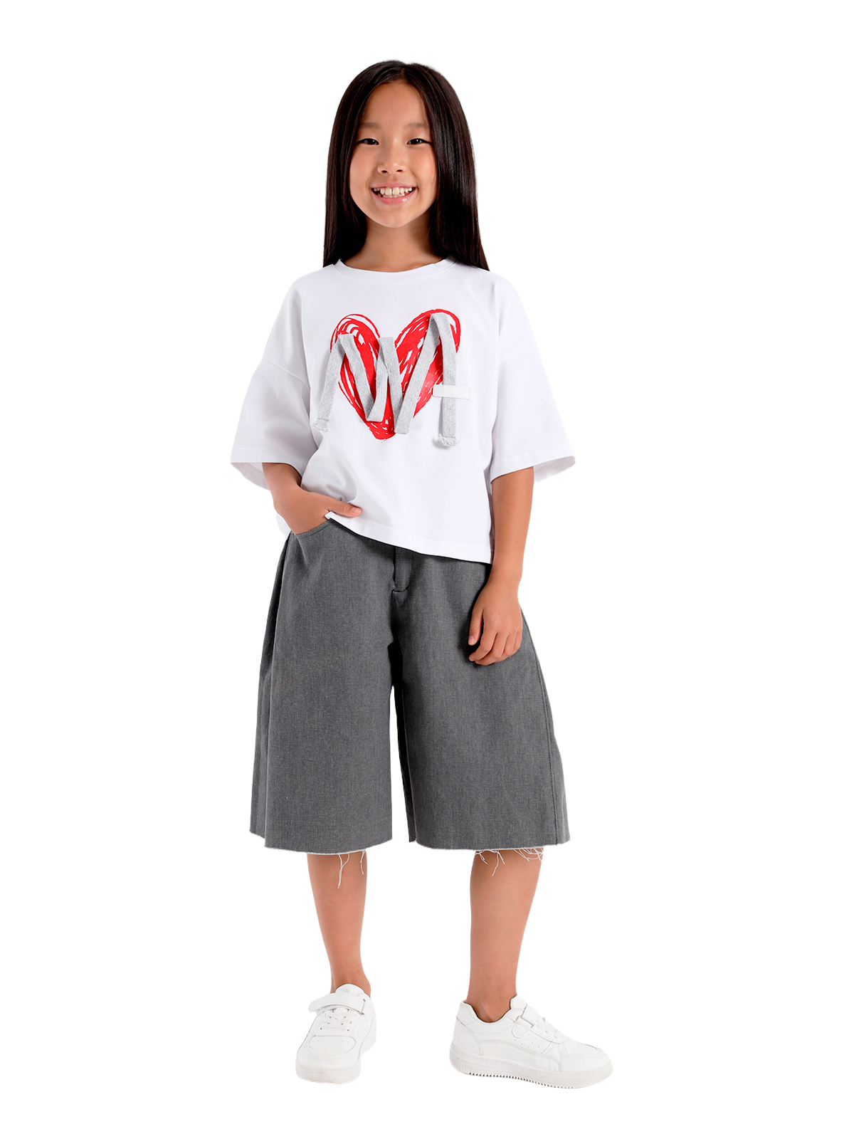 Шорты для девочки О57281 | Детская одежда оптом от производителя купить в Москве и по России ★★★  Оптовый магазин детской одежды «Карамелли»