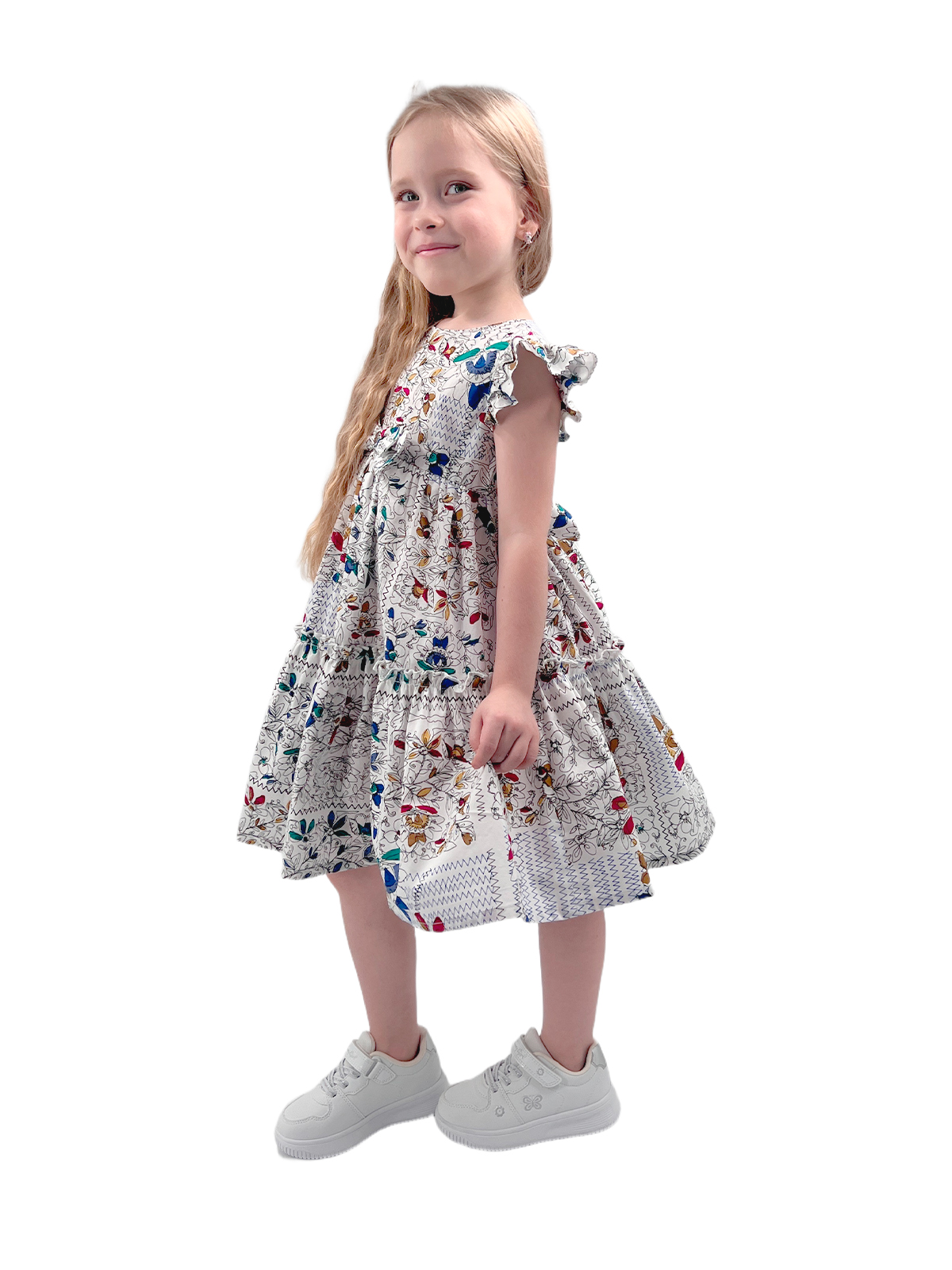 Платье для девочки О57235 | Детская одежда оптом от производителя купить в Москве и по России ★★★  Оптовый магазин детской одежды «Карамелли»