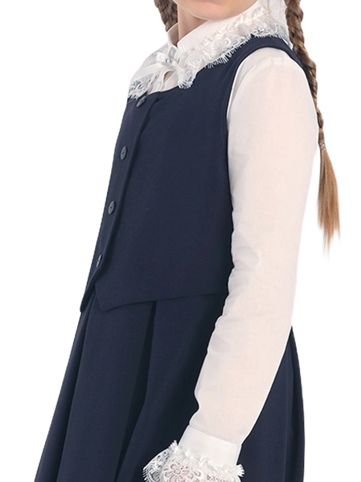 Школьный сарафан для девочки О77040 | Детская одежда оптом от производителя купить в Москве и по России ★★★  Оптовый магазин детской одежды «Карамелли»