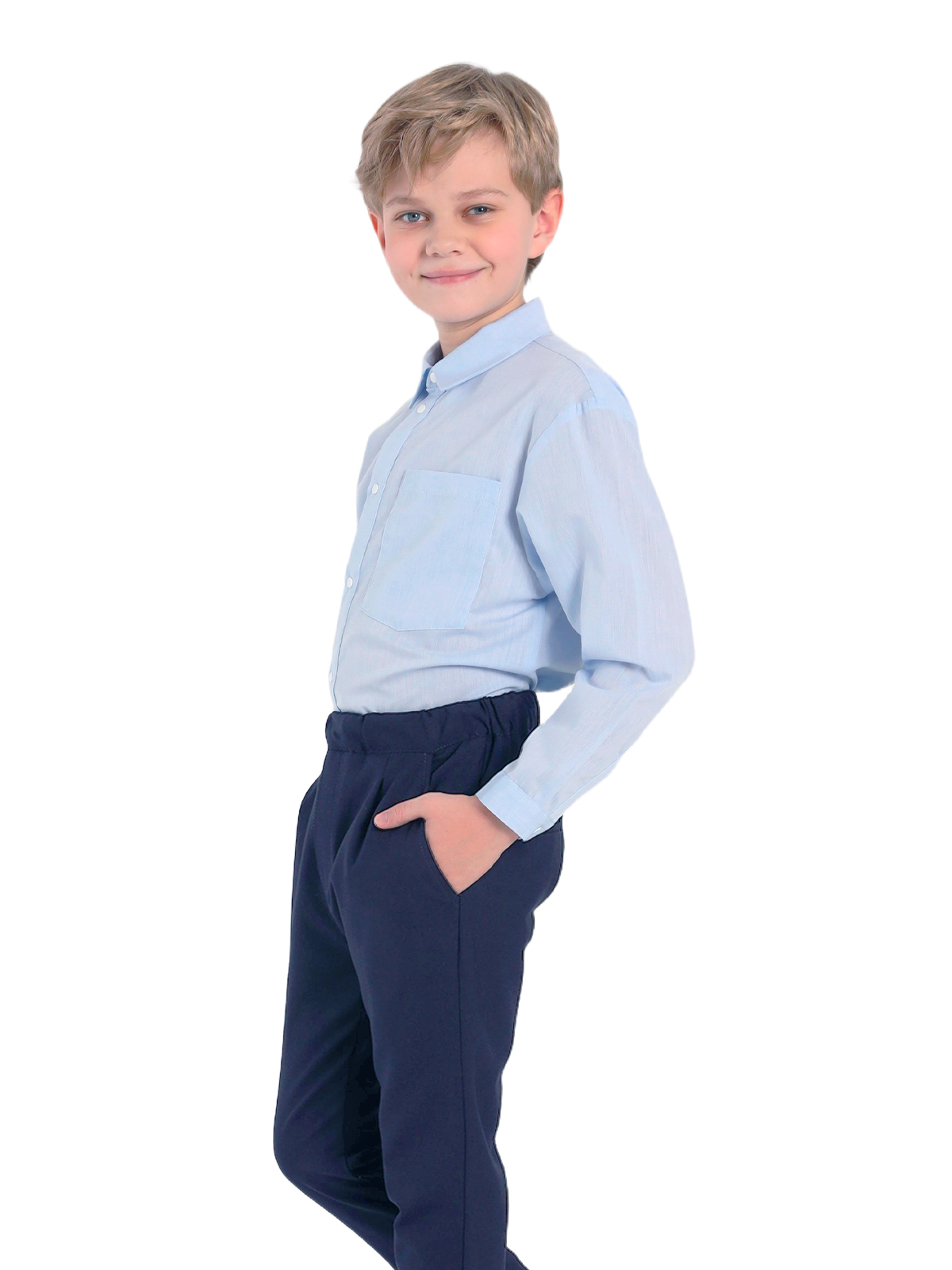 Школьные брюки для мальчика О14494 | Детская одежда оптом от производителя купить в Москве и по России ★★★  Оптовый магазин детской одежды «Карамелли»