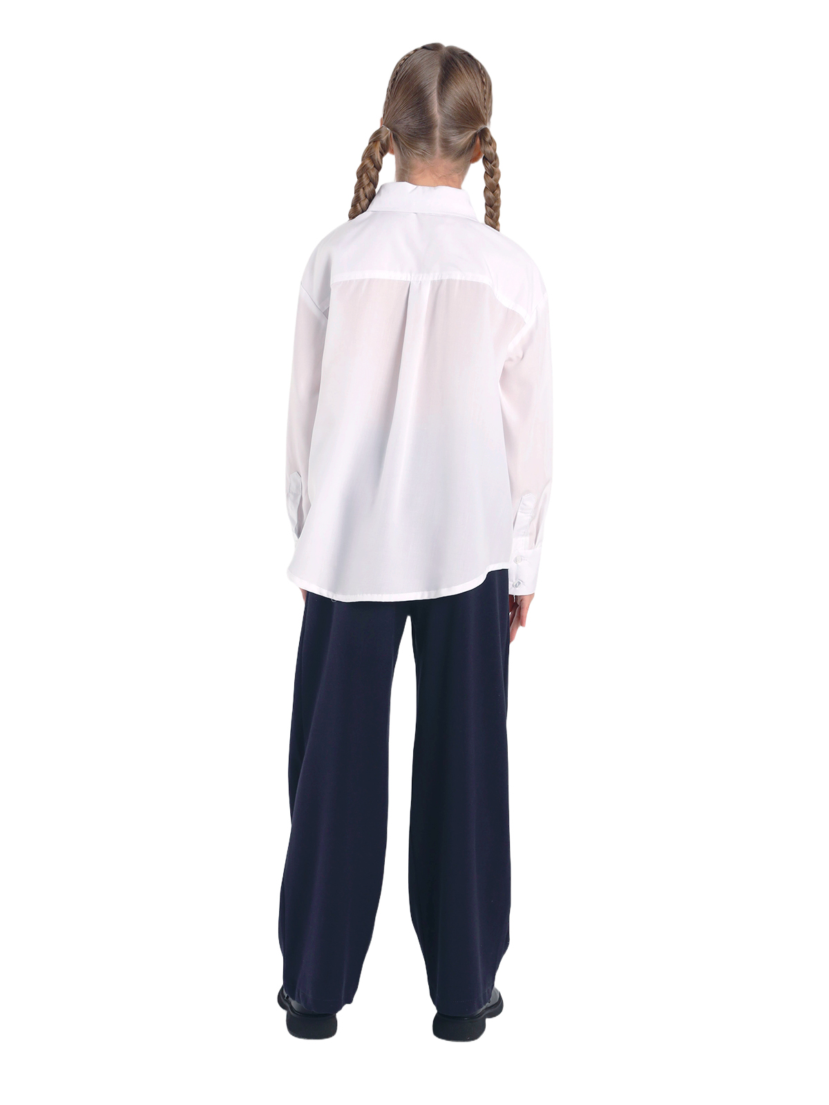 Школьная блузка для девочки О76457 | Детская одежда оптом от производителя купить в Москве и по России ★★★  Оптовый магазин детской одежды «Карамелли»