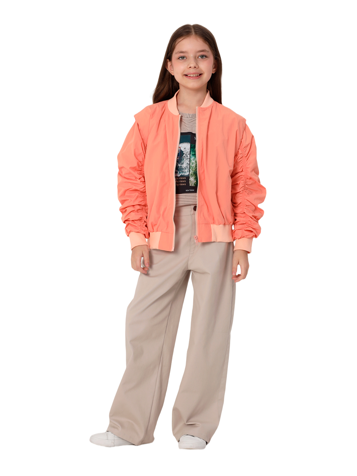 Куртка для девочки О57272 | Детская одежда оптом от производителя купить в Москве и по России ★★★  Оптовый магазин детской одежды «Карамелли»