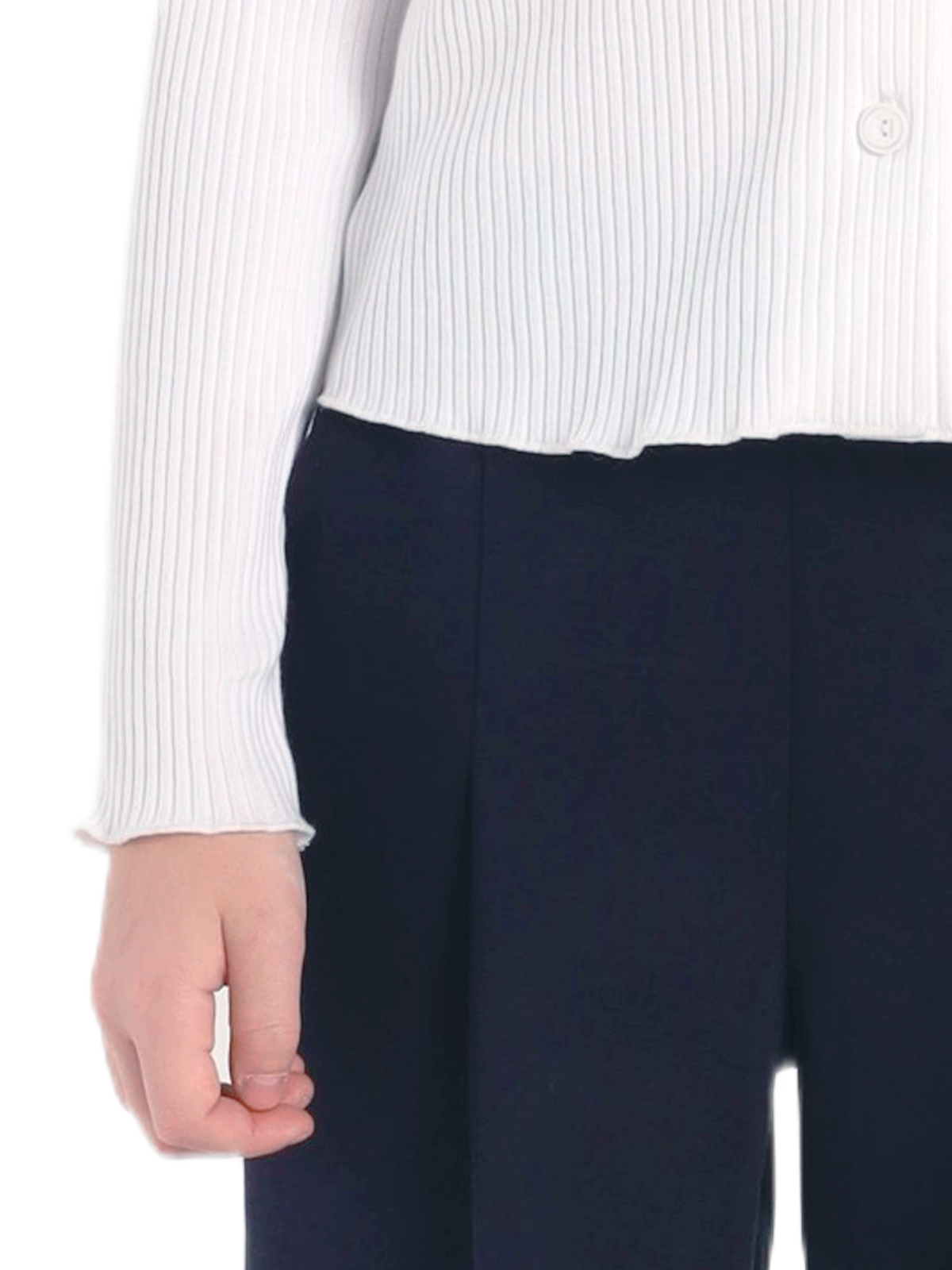 Школьная блузка для девочки О77024 | Детская одежда оптом от производителя купить в Москве и по России ★★★  Оптовый магазин детской одежды «Карамелли»