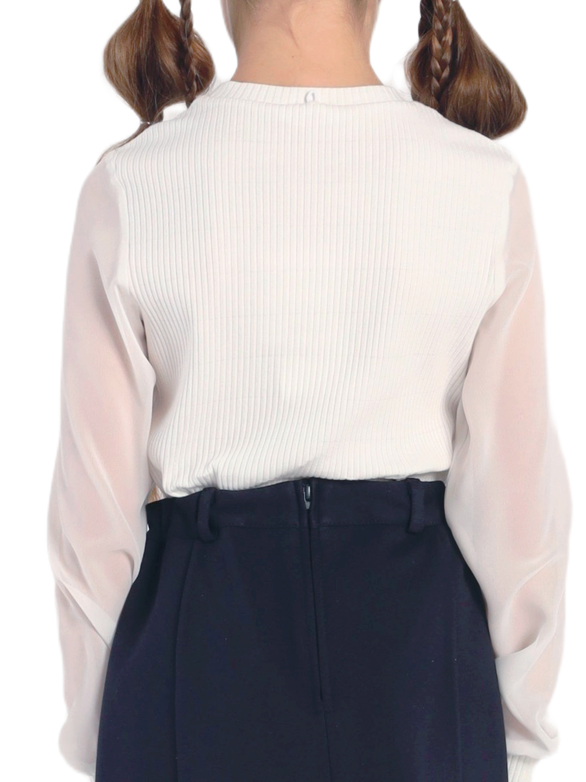 Школьная блузка для девочки О76542 | Детская одежда оптом от производителя купить в Москве и по России ★★★  Оптовый магазин детской одежды «Карамелли»