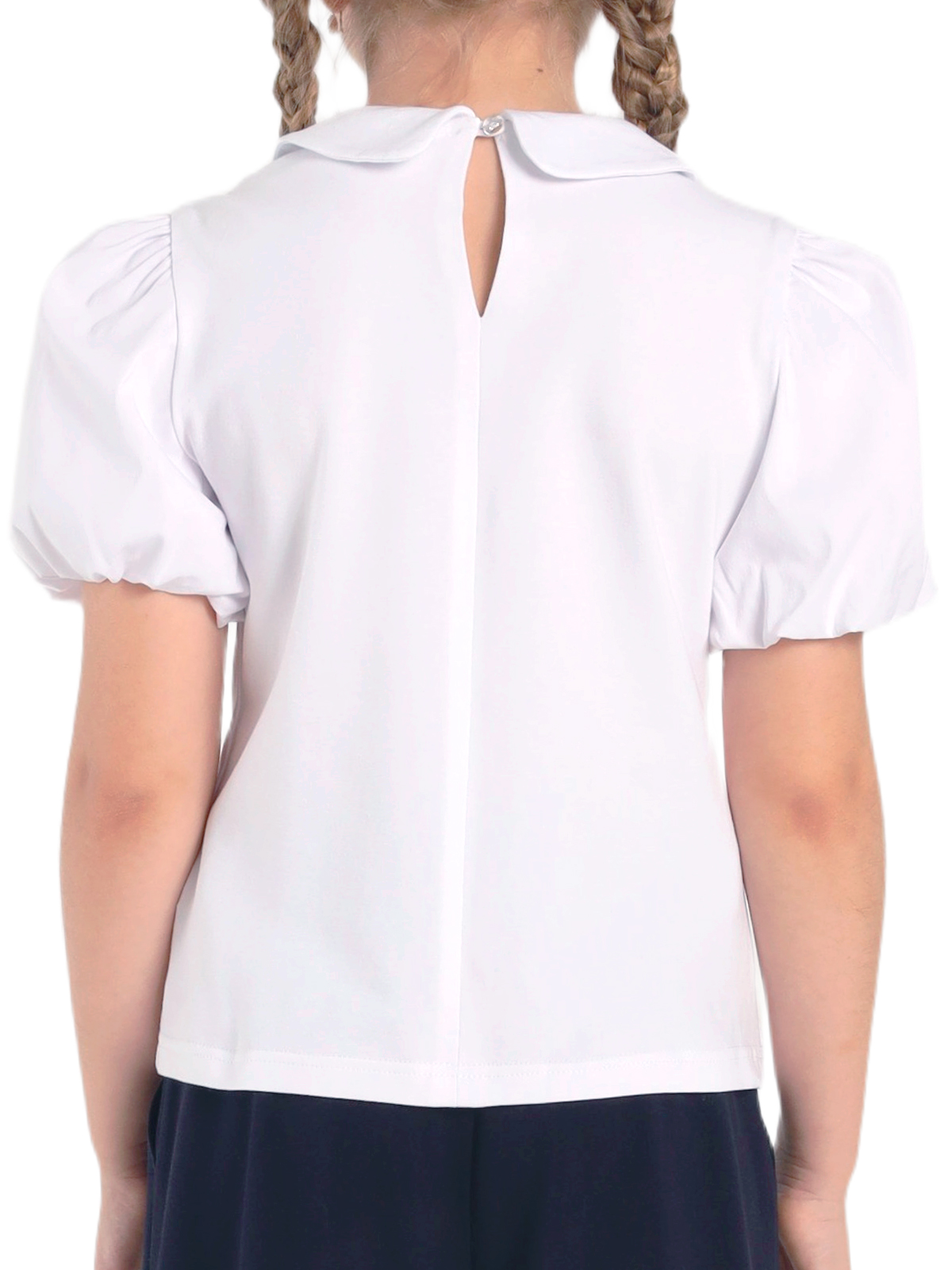 Школьная блузка для девочки О76994 | Детская одежда оптом от производителя купить в Москве и по России ★★★  Оптовый магазин детской одежды «Карамелли»