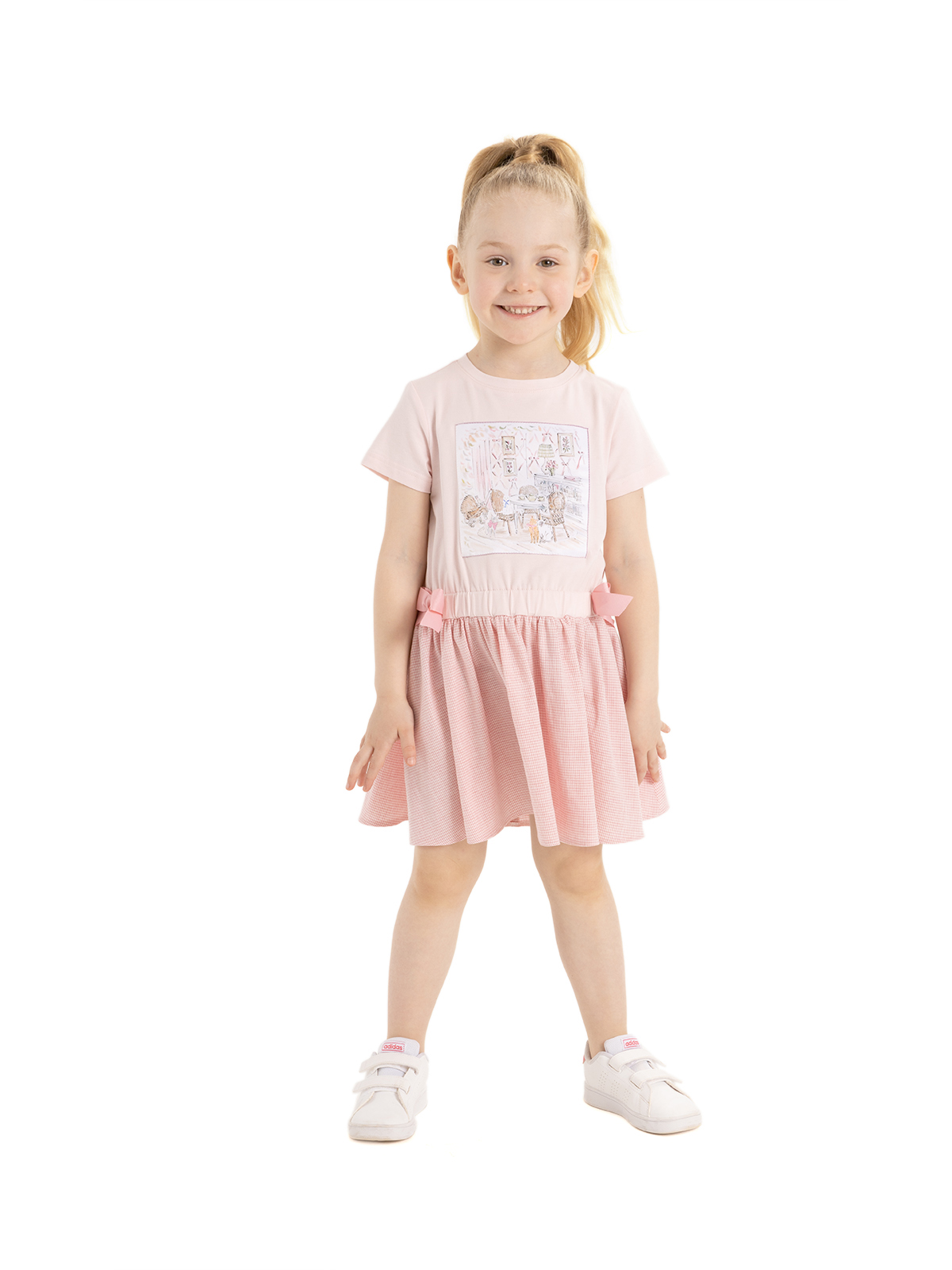 Платья для девочки О66178 | Детская одежда оптом от производителя купить в Москве и по России ★★★  Оптовый магазин детской одежды «Карамелли»