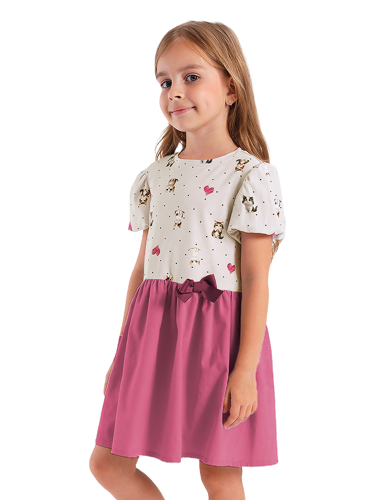 Платье для девочки О57306 | Детская одежда оптом от производителя купить в Москве и по России ★★★  Оптовый магазин детской одежды «Карамелли»