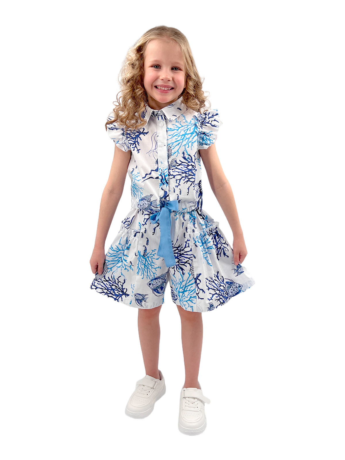 Блузка для девочки О57425 | Детская одежда оптом от производителя купить в Москве и по России ★★★  Оптовый магазин детской одежды «Карамелли»