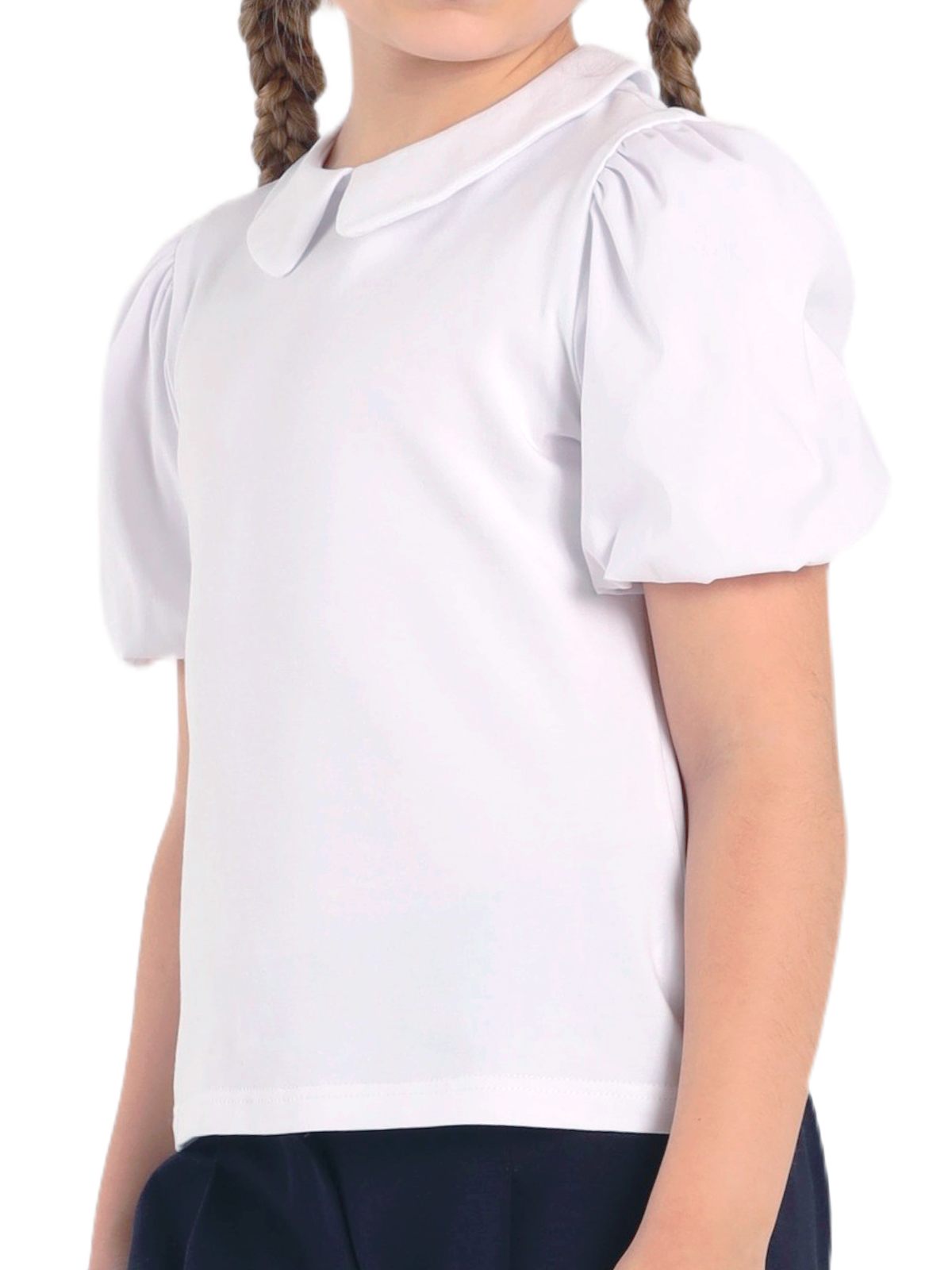 Школьная блузка для девочки О76994 | Детская одежда оптом от производителя купить в Москве и по России ★★★  Оптовый магазин детской одежды «Карамелли»