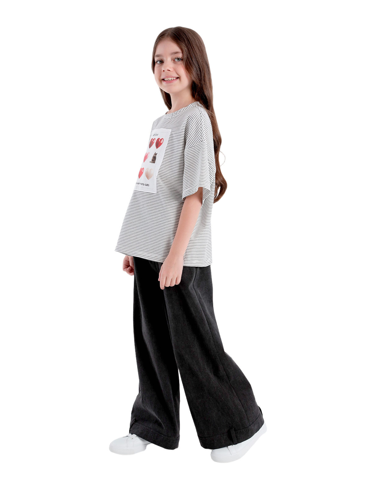 Брюки для девочки О57280 | Детская одежда оптом от производителя купить в Москве и по России ★★★  Оптовый магазин детской одежды «Карамелли»