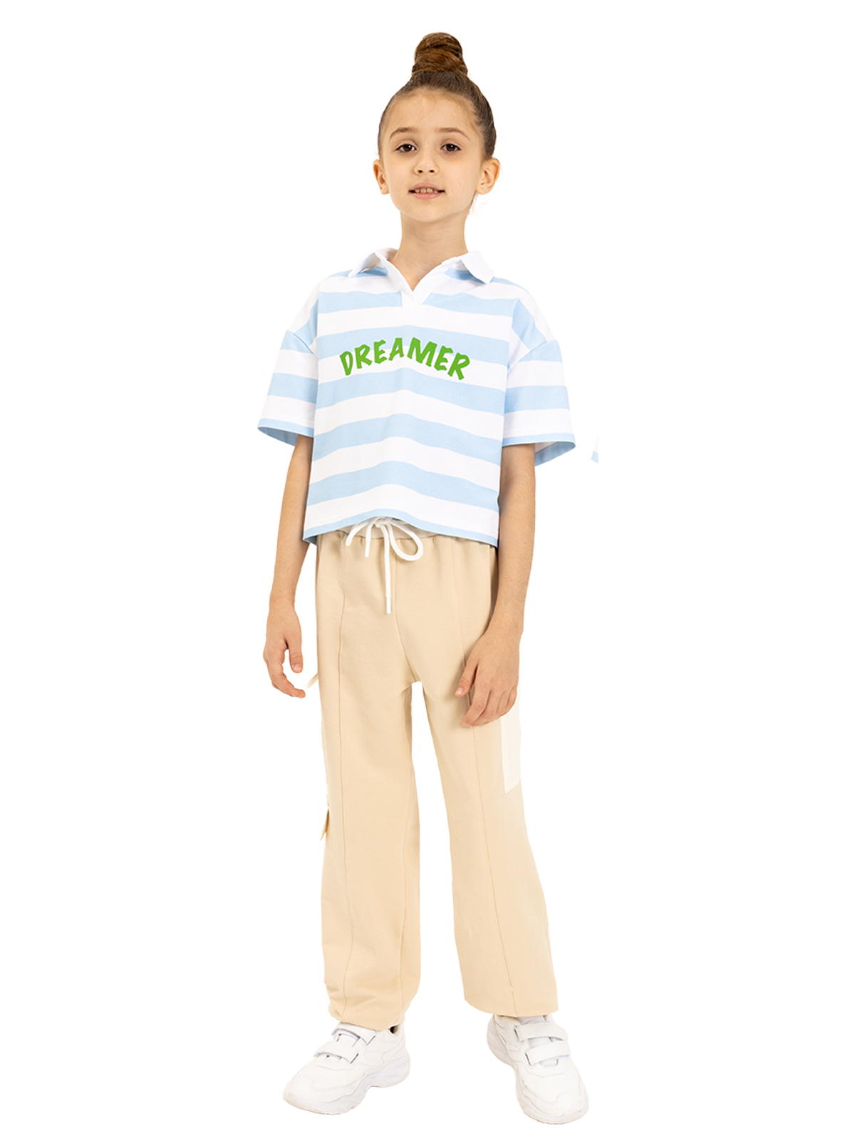 Брюки для девочки О55921 | Детская одежда оптом от производителя купить в Москве и по России ★★★  Оптовый магазин детской одежды «Карамелли»