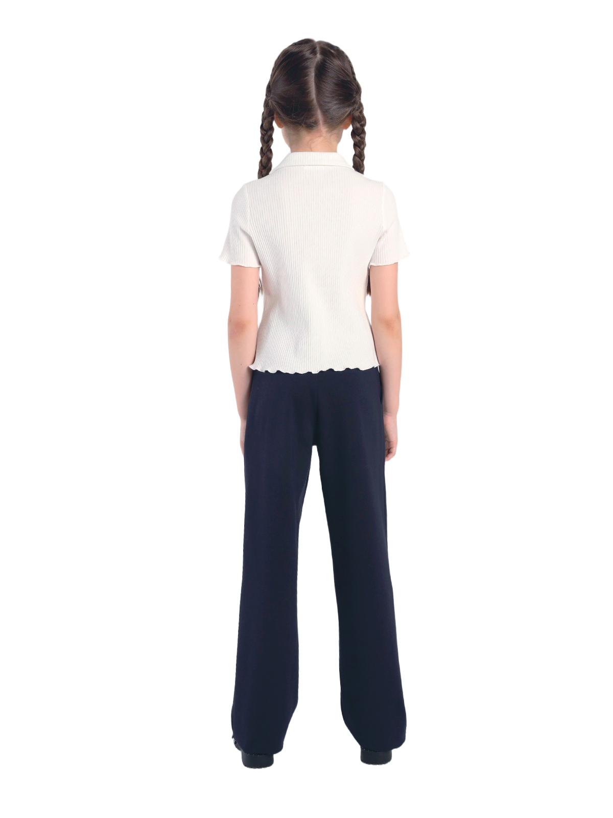 Школьная блузка для девочки О76979 | Детская одежда оптом от производителя купить в Москве и по России ★★★  Оптовый магазин детской одежды «Карамелли»