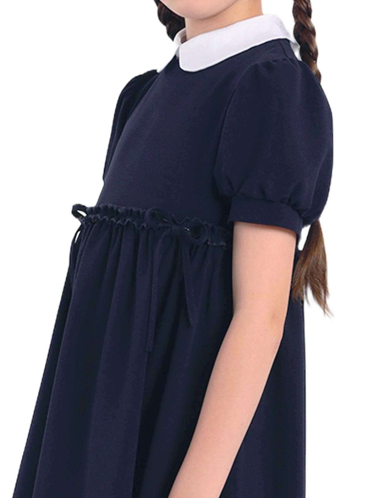 Предзаказ |  О77375 Платье дев. 134-68 синий  | Детская одежда оптом от производителя купить в Москве и по России ★★★  Оптовый магазин детской одежды «Карамелли»