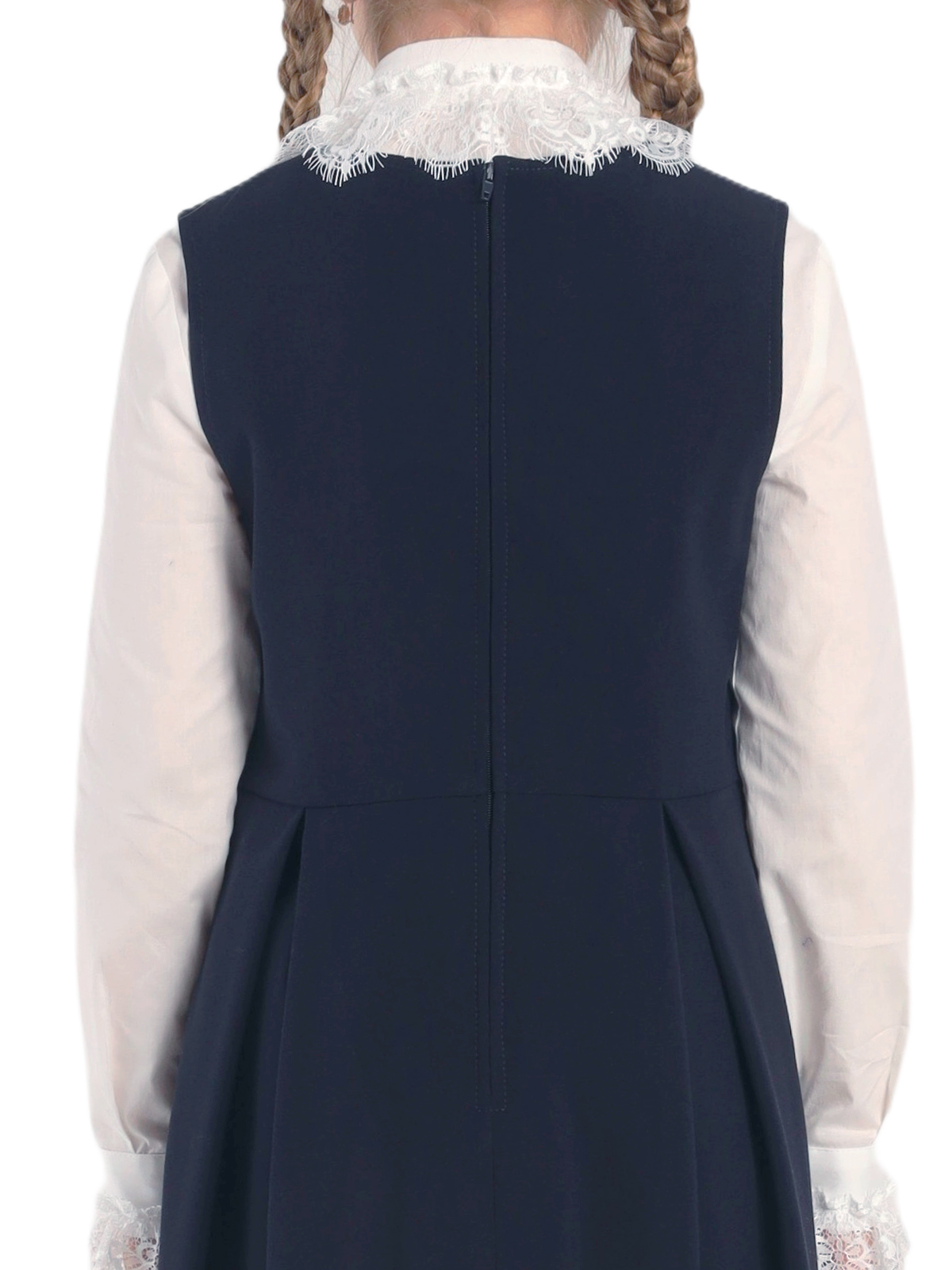 Школьный сарафан для девочки О77040 | Детская одежда оптом от производителя купить в Москве и по России ★★★  Оптовый магазин детской одежды «Карамелли»