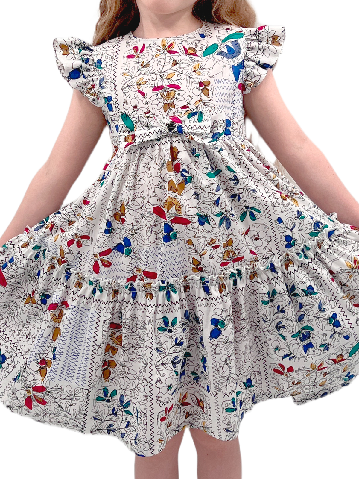 Платье для девочки О57235 | Детская одежда оптом от производителя купить в Москве и по России ★★★  Оптовый магазин детской одежды «Карамелли»