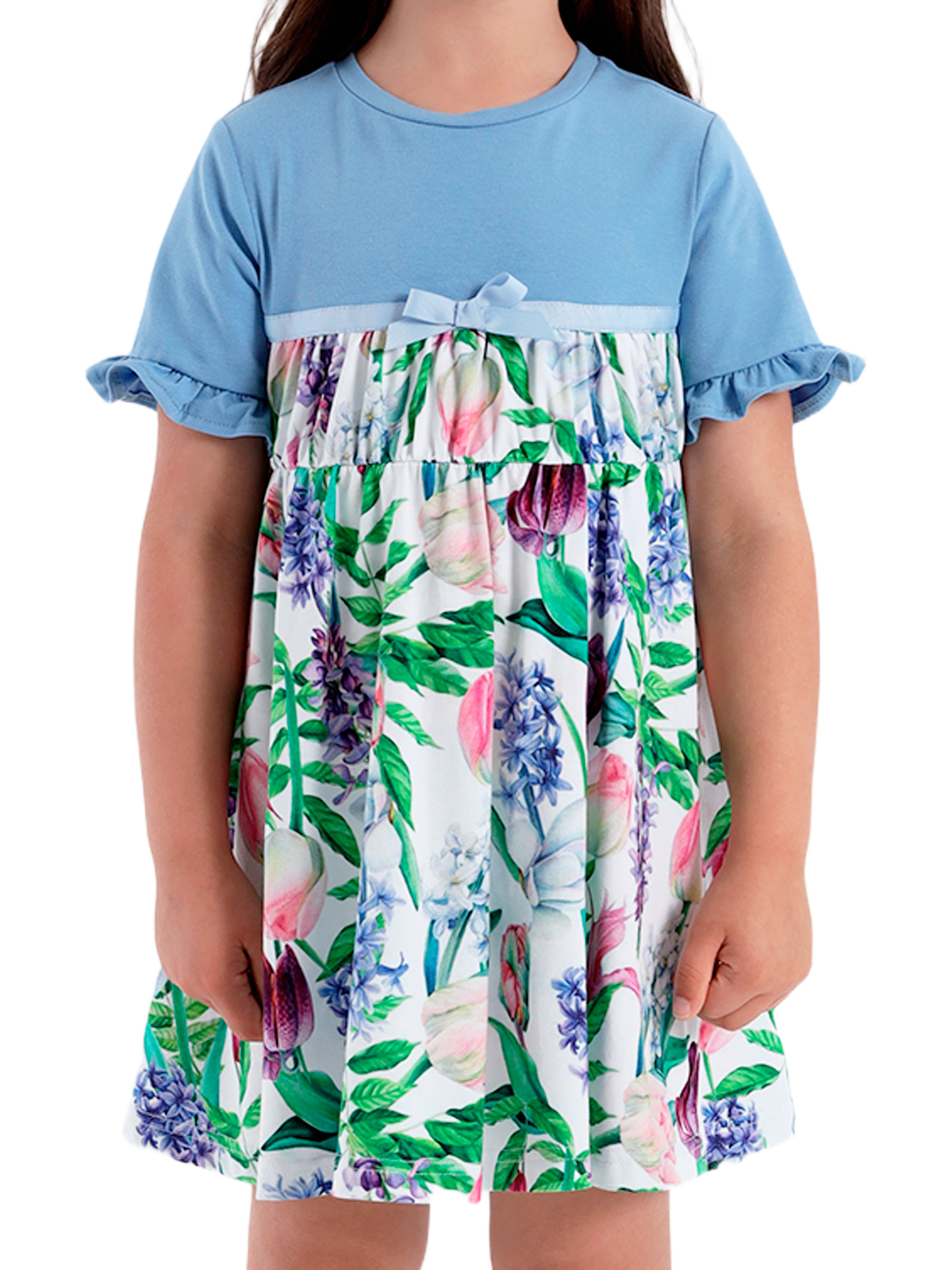 Платье для девочки О57226 | Детская одежда оптом от производителя купить в Москве и по России ★★★  Оптовый магазин детской одежды «Карамелли»